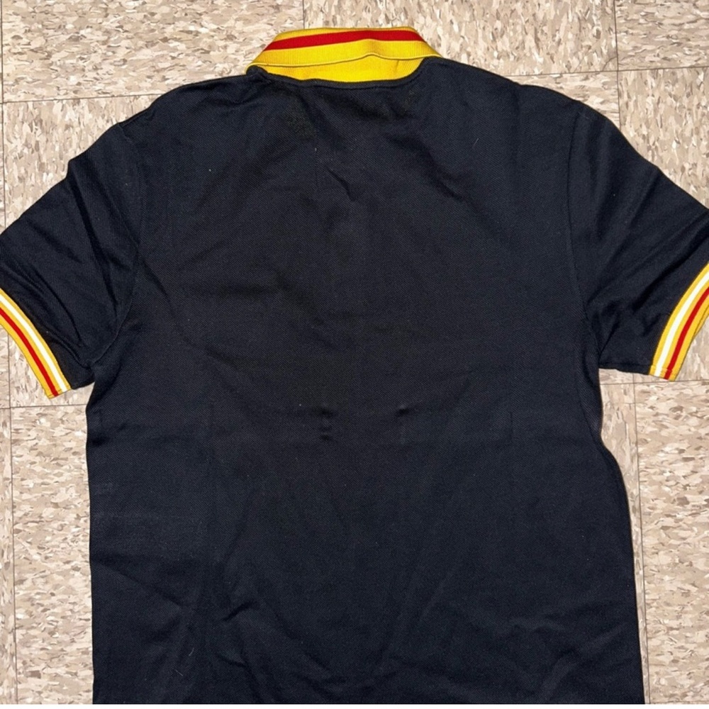 Gucci Black and Yellow Polo Shirt Sporty Design 💯 authentic